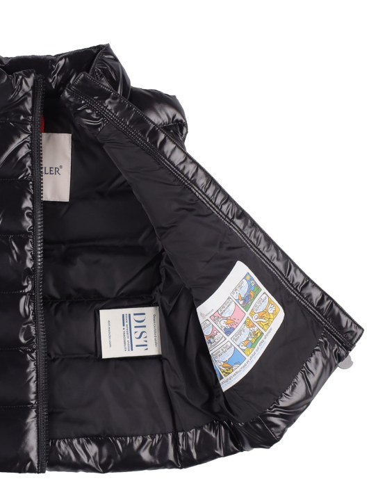 Moncler: Piumino smanicato Ghany in nylon - kids-girls_3 | Luisa Via Roma