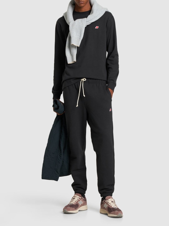 Logo cotton sweatpants - Thumbnail 2