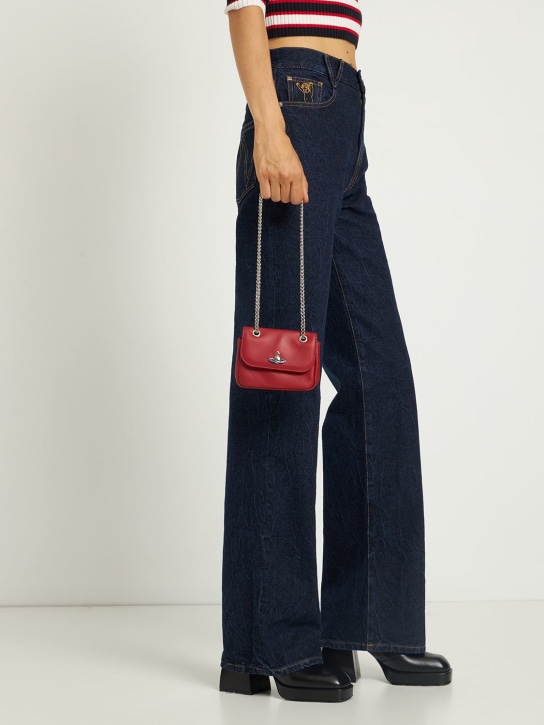 Vivienne Westwood: Petit sac porté épaule en cuir nappa - Rouge - women_1 | Luisa Via Roma