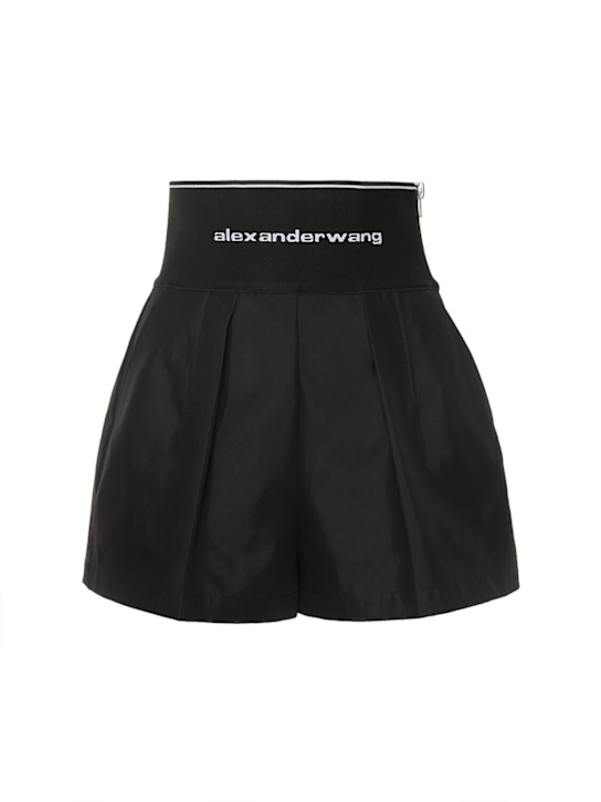 Alexander Wang: Tailored cotton & nylon shorts - women_0 | Luisa Via Roma