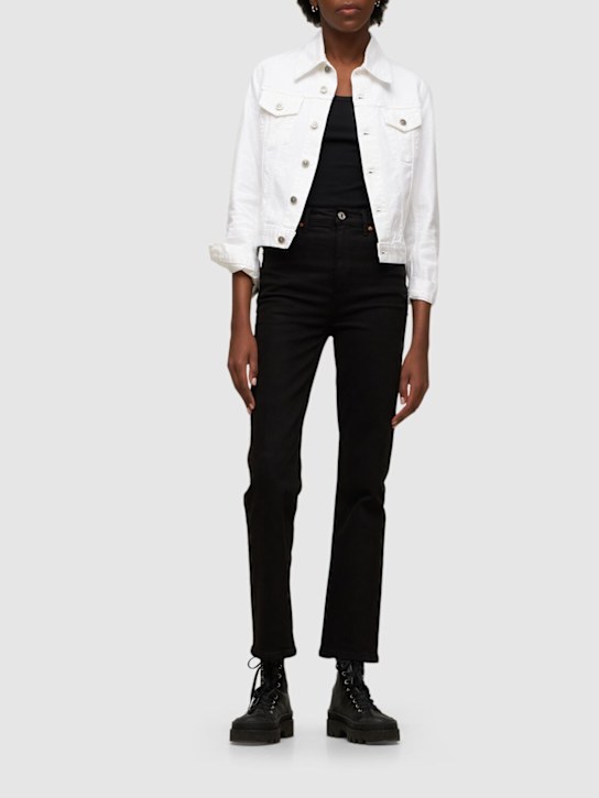RE/DONE: 70s Straight leg denim jeans - Black - women_1 | Luisa Via Roma