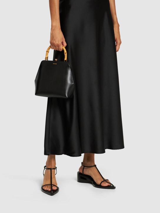 Jil Sander: Small Goji square frame leather bag - women_1 | Luisa Via Roma