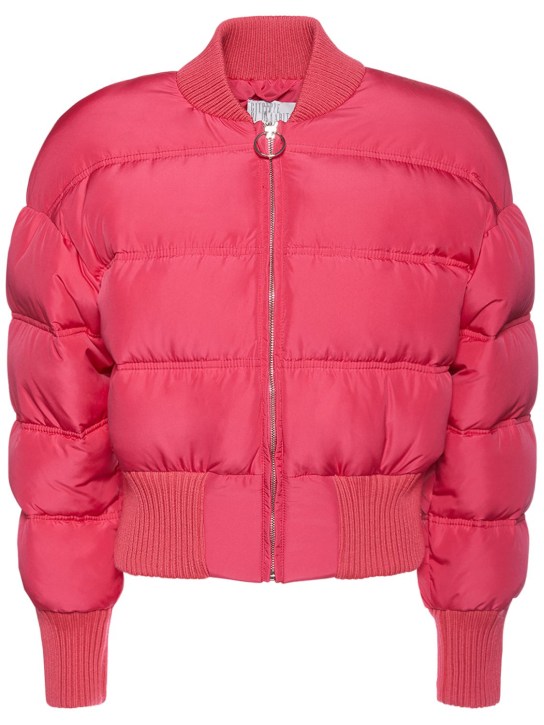 Giuseppe Di Morabito: Nylon down jacket - Pink - women_0 | Luisa Via Roma