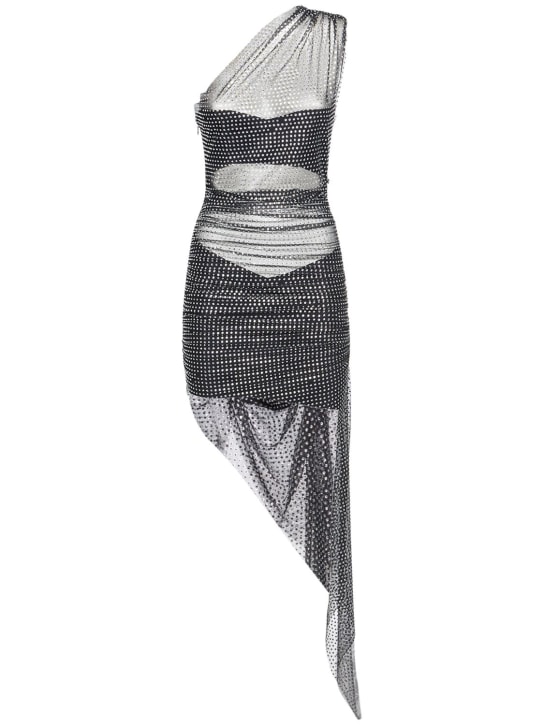 Giuseppe Di Morabito: Embellished asymmetric mini dress - women_0 | Luisa Via Roma