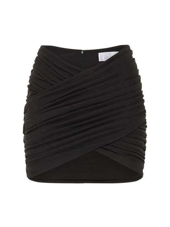 Giuseppe Di Morabito: MINIROCK AUS CREPE DE CHINE - Schwarz - women_0 | Luisa Via Roma