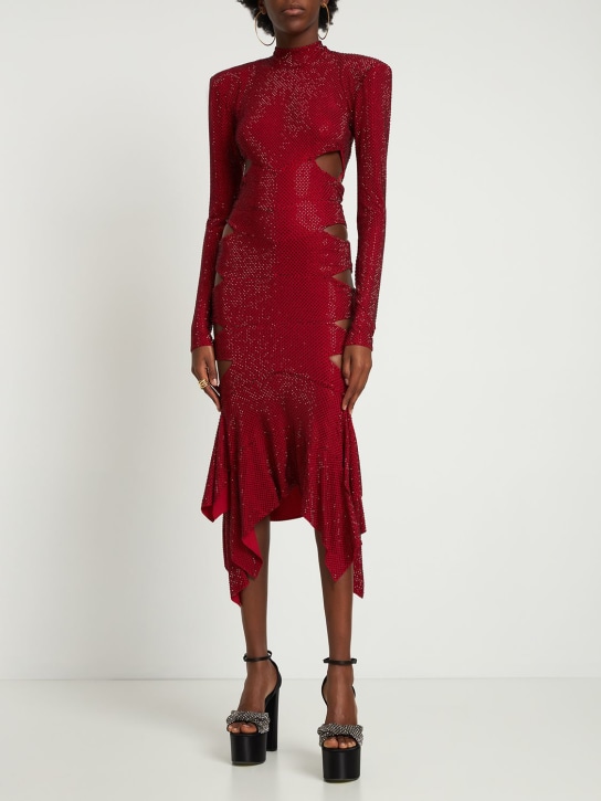 Embellished cutout midi dress - Thumbnail 2