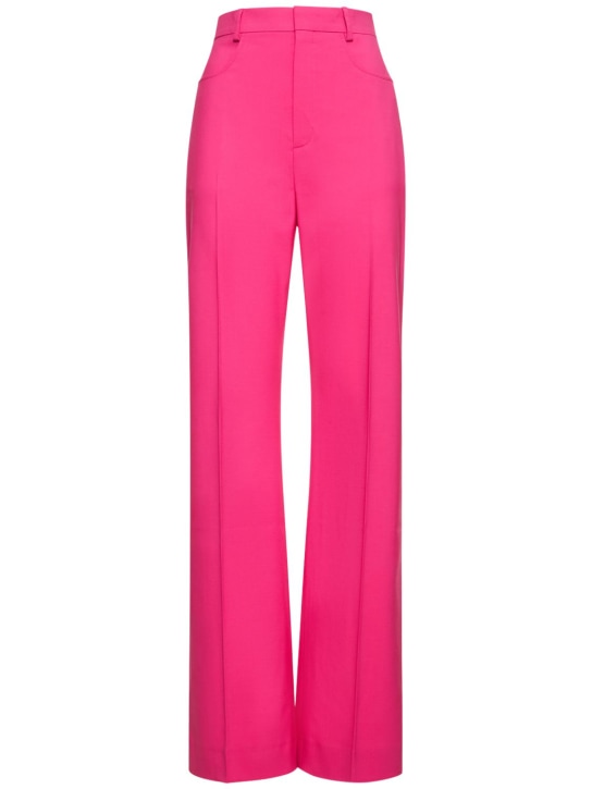 Jacquemus: Le Pantalon Sauge stretch wool pants - Pink - women_0 | Luisa Via Roma
