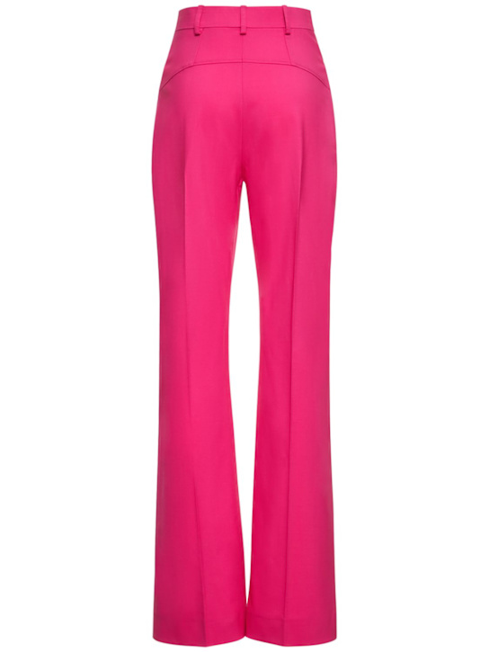 Jacquemus: Pantalones de lana stretch - Rosa - women_1 | Luisa Via Roma