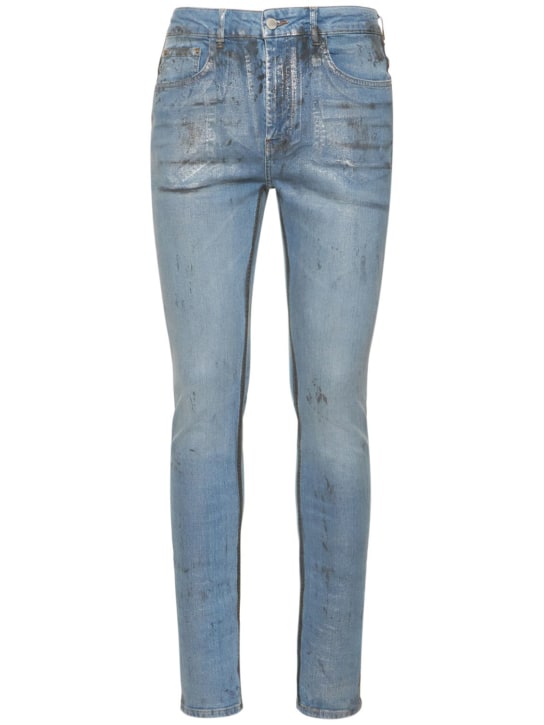 FLÂNEUR: Jeans skinny de denim de algodón - Azul - men_0 | Luisa Via Roma