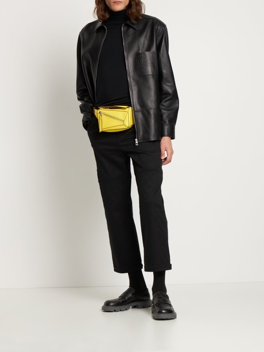 Loewe: Light nappa leather zip jacket - men_1 | Luisa Via Roma