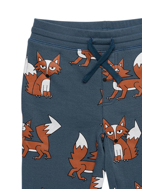 Stella McCartney Kids: TRAININGSHOSE AUS BIO-BAUMWOLLE MIT DRUCK - Blau/Braun - kids-boys_1 | Luisa Via Roma