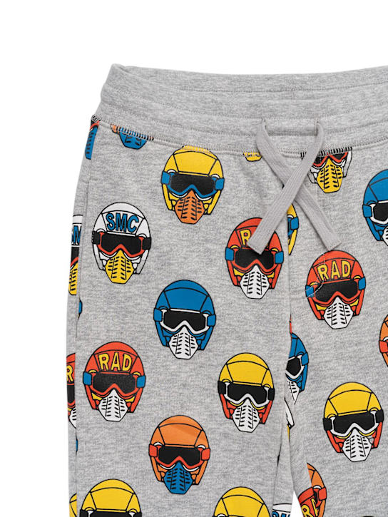 Stella McCartney Kids: TRAININGSHOSE AUS BIO-BAUMWOLLE MIT DRUCK - Grau/Multi - kids-boys_1 | Luisa Via Roma