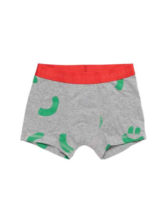 Stella McCartney Kids: Set of 2 Organic cotton boxer briefs - Multicolor - kids-boys_1 | Luisa Via Roma