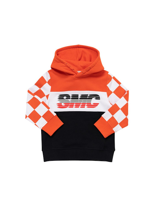 Stella McCartney Kids: Sweat à capuche & pantalon en coton biologique - Rouge/Noir - kids-boys_1 | Luisa Via Roma