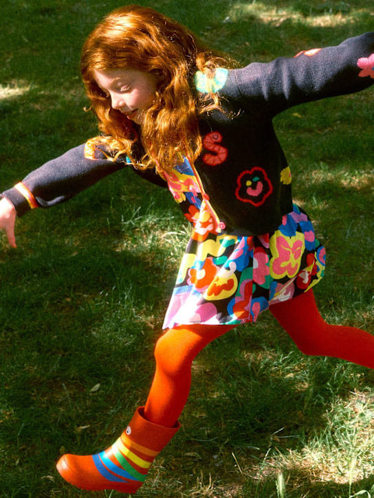 Stella McCartney Kids: KLEID AUS VISKOSE MIT BLUMENDRUCK - Bunt - kids-girls_1 | Luisa Via Roma