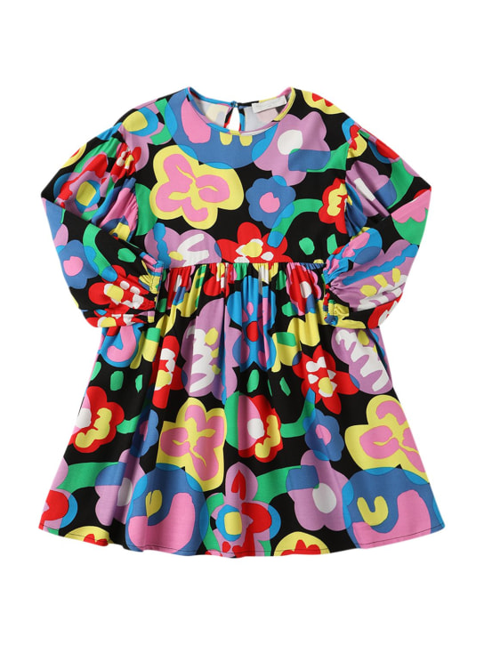 Stella McCartney Kids: KLEID AUS VISKOSE MIT BLUMENDRUCK - Bunt - kids-girls_0 | Luisa Via Roma