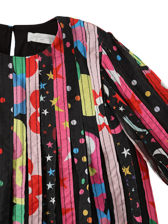 Stella McCartney Kids: リサイクルポリエステルプリーツワンピース - マルチカラー - kids-girls_1 | Luisa Via Roma