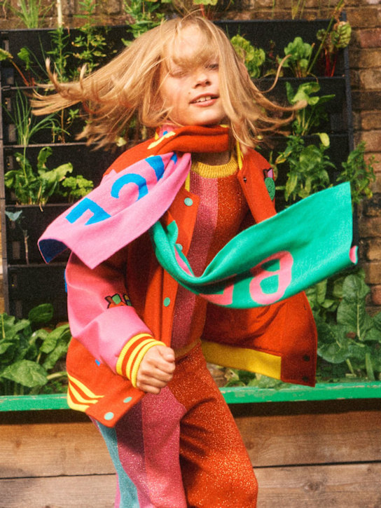Stella McCartney Kids: Maglia in misto cotone e lurex - Multicolore - kids-girls_1 | Luisa Via Roma
