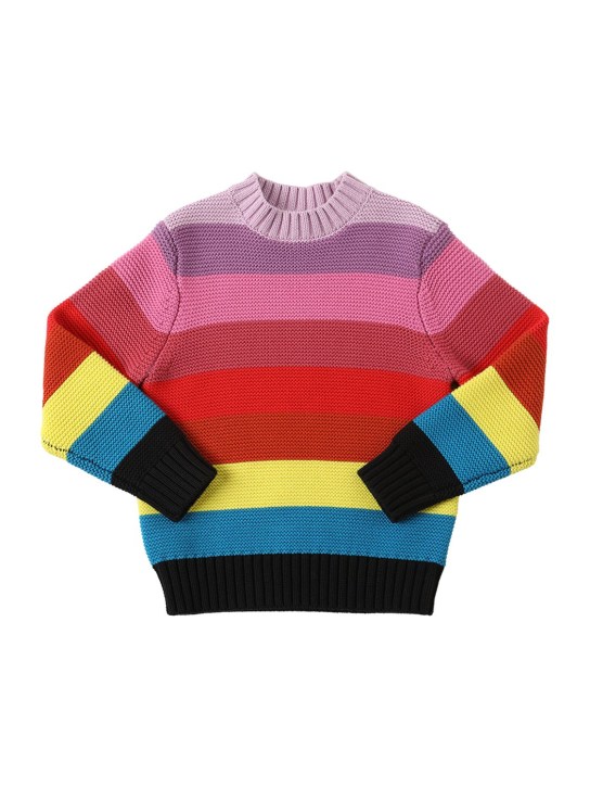 Stella McCartney Kids: Pullover aus Bio-Baumwoll/Wollstrick - Bunt - kids-girls_0 | Luisa Via Roma