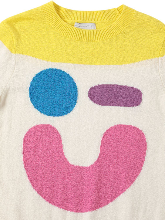 Stella McCartney Kids: Pullover aus Bio-Baumwoll/Wollstrick - Bunt - kids-girls_1 | Luisa Via Roma
