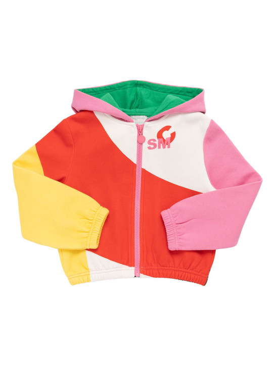 Stella McCartney Kids: HOODIE AUS BIO-BAUMWOLLE - Bunt - kids-girls_0 | Luisa Via Roma