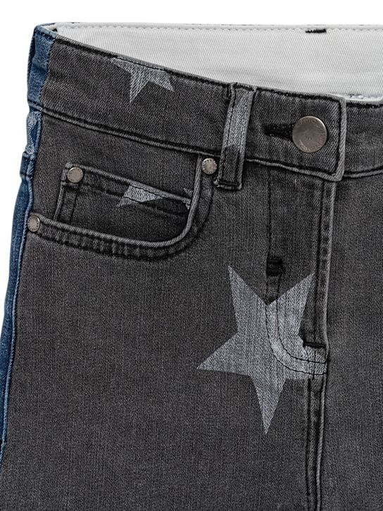 Stella McCartney Kids: Shorts in denim di cotone - Multicolore - kids-girls_1 | Luisa Via Roma