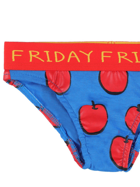 Stella McCartney Kids: 印花有机棉内裤7条套装 - 多色 - kids-girls_1 | Luisa Via Roma