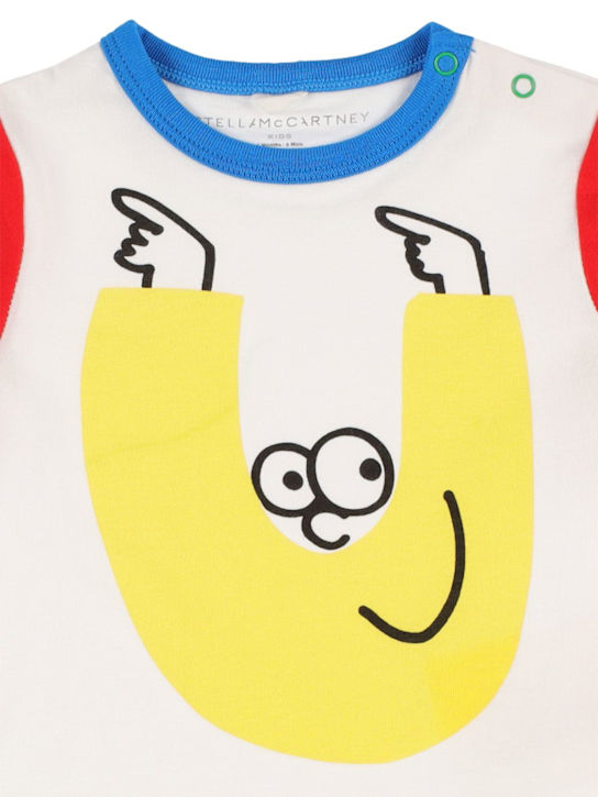 Stella McCartney Kids: Camiseta de algodón orgánico estampado - Multicolor - kids-boys_1 | Luisa Via Roma