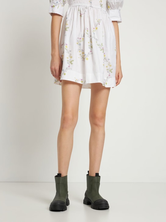 GANNI: Botines de goma reciclada 40mm - Verde Militar - women_1 | Luisa Via Roma