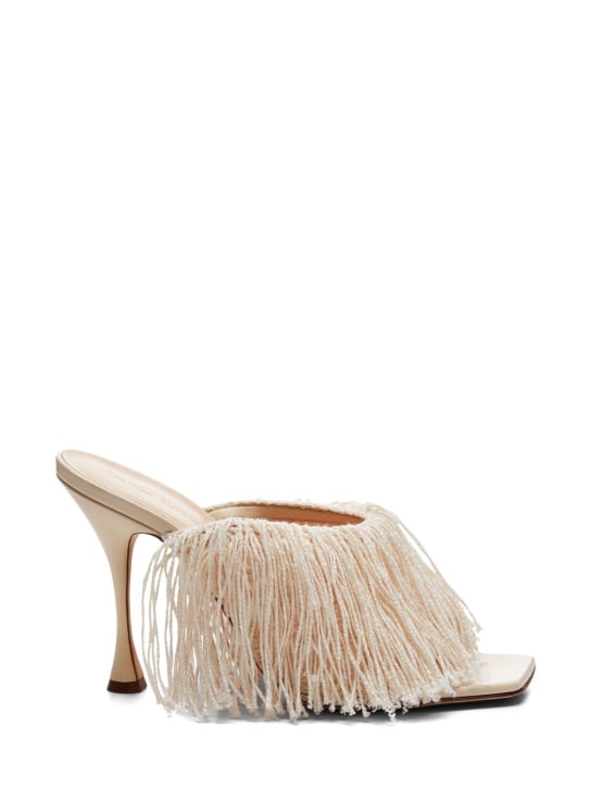 Magda Butrym: Sandali crochet 100mm - Avorio - women_0 | Luisa Via Roma