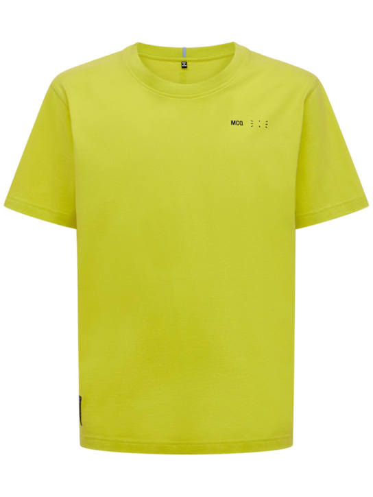Mcq: Icon Zero コットンTシャツ - イエロー - men_0 | Luisa Via Roma