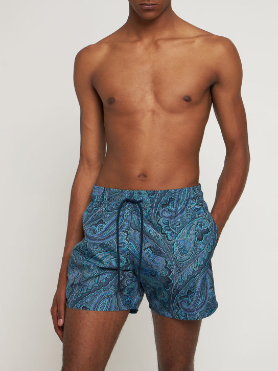 Etro: 印花科技织物沙滩裤 - men_1 | Luisa Via Roma