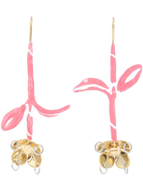 Marni: Flower enamel drop earrings - women_0 | Luisa Via Roma