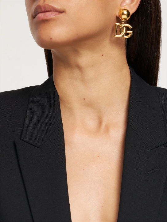 Dolce&Gabbana: DG Pop clip-on earrings - women_1 | Luisa Via Roma