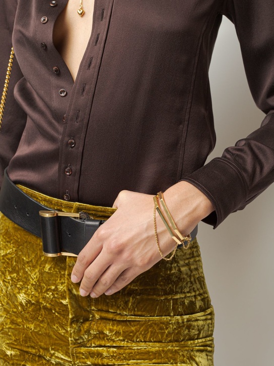 Saint Laurent: Armband „Menottes“ - Gold - women_1 | Luisa Via Roma
