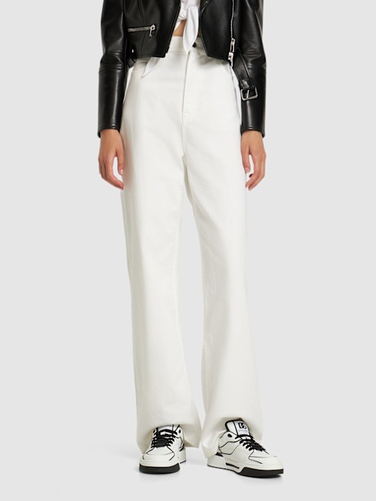 Dolce&Gabbana: New Roma leather sneakers - women_1 | Luisa Via Roma