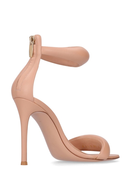 Gianvito Rossi: 105mm Bijoux padded leather sandals - Nude - women_3 | Luisa Via Roma