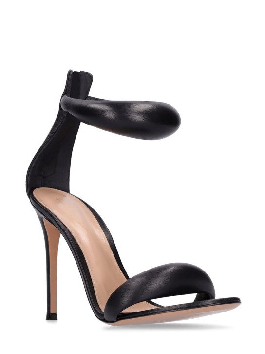 Gianvito Rossi: 105mm Bijoux padded leather sandals - Black - women_2 | Luisa Via Roma