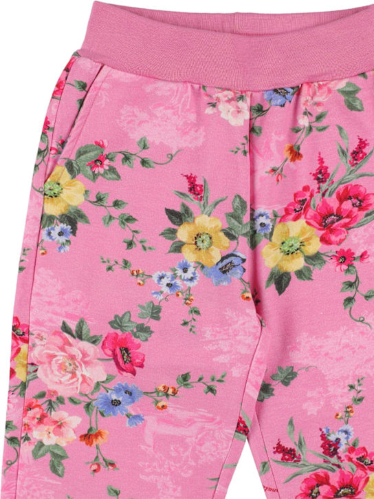 Monnalisa: コットンスウェットパンツ - ピンク - kids-girls_1 | Luisa Via Roma