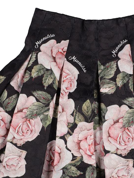 Monnalisa: MIDIROCK MIT DRUCK - Schwarz - kids-girls_1 | Luisa Via Roma