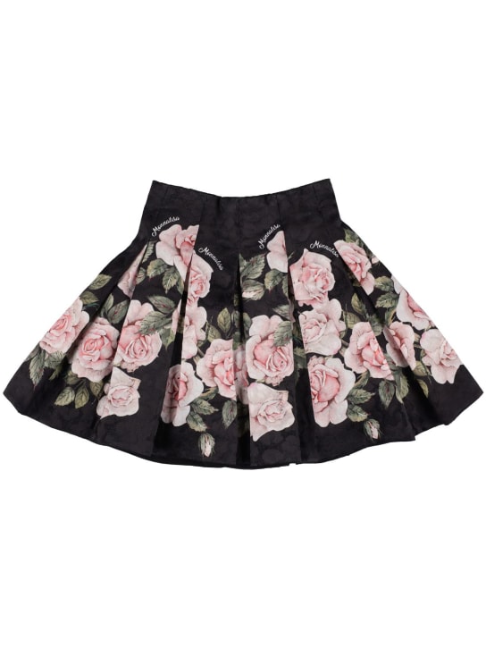 Monnalisa: MIDIROCK MIT DRUCK - Schwarz - kids-girls_0 | Luisa Via Roma