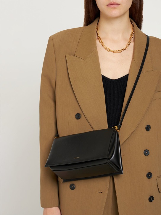 Wandler: Uma leather shoulder bag - Black - women_1 | Luisa Via Roma