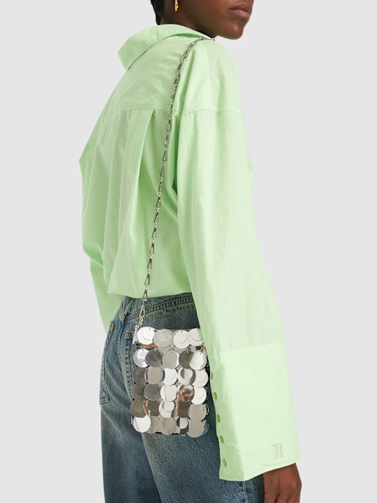Rabanne: Mini Sparkle 1969 sequined shoulder bag - women_1 | Luisa Via Roma