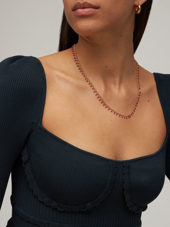 Isabel Marant: Casablanca resin collar necklace - women_1 | Luisa Via Roma