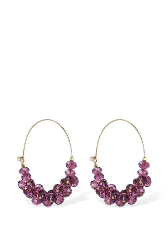 Isabel Marant: Polly bead hoop earrings - women_0 | Luisa Via Roma