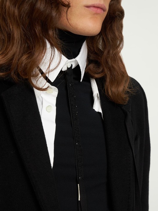 Ann Demeulemeester: Ruud embroidered poplin shirt collar - men_1 | Luisa Via Roma
