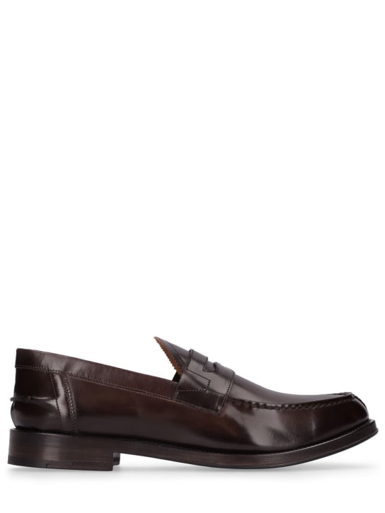 Alberto Fasciani: College leather loafers - men_0 | Luisa Via Roma