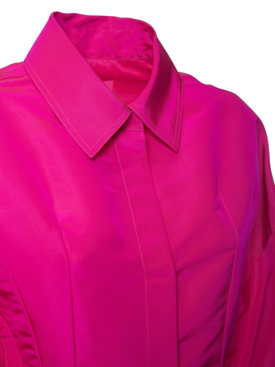 Silk faille shirt dress - Thumbnail 2