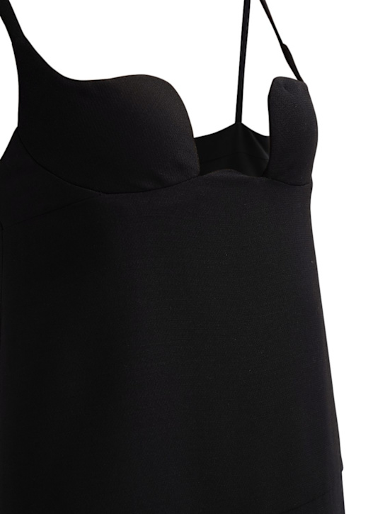 Valentino: COUTURE-JUMPSUIT AUS WOLLE UND SEIDENKREPP - Schwarz - women_1 | Luisa Via Roma