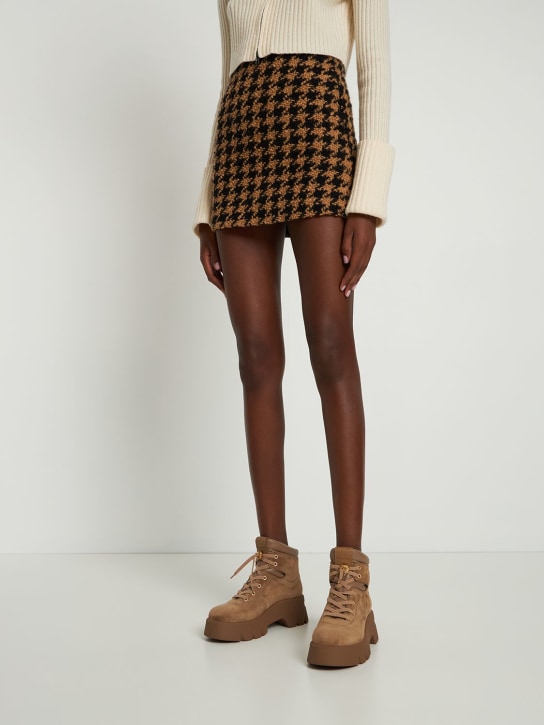 Gianvito Rossi: Vancouver スエードハイキングブーツ 50mm - キャメル - women_1 | Luisa Via Roma